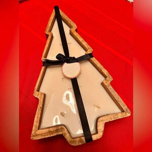 New! 2024 Viral Aldi Huntington Home 7 Wick Wooden Tree Candle Balsam‎ & Birch